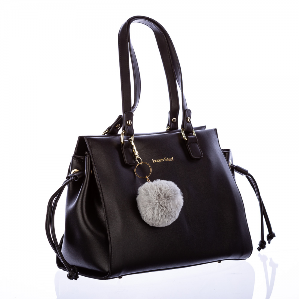 Γυναικεία τσάντα Jacques Esterel Μαύρη οικολογικό δέρμα, 2 - Kalapod.gr